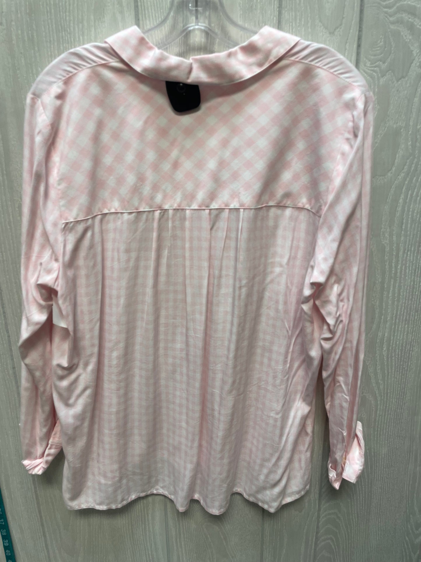 Top Long Sleeve By J. Jill In Pink & White, Size: S