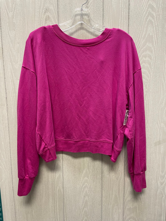 Athletic Top Long Sleeve Collar By Athleta In Purple, Size: M