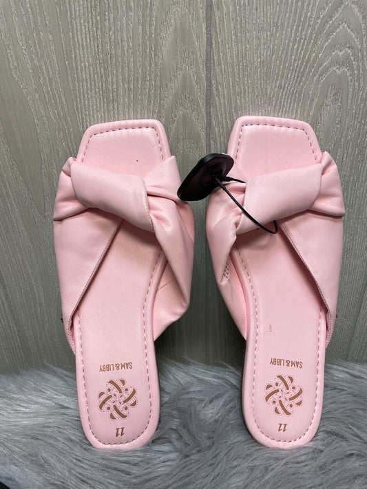 Sandals Flats By Sam And Libby In Pink, Size: 11