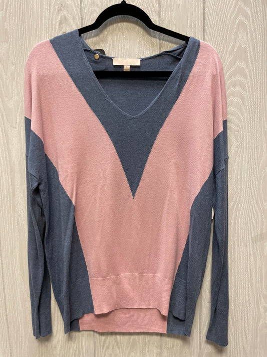 Sweater By Etcetra In Blue & Pink, Size: L