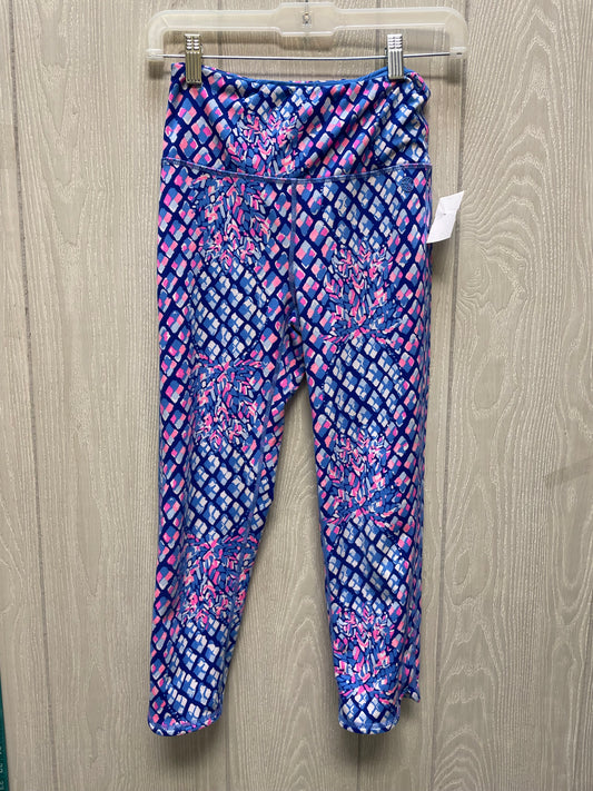 Athletic Leggings By Lilly Pulitzer In Blue & Pink, Size: S