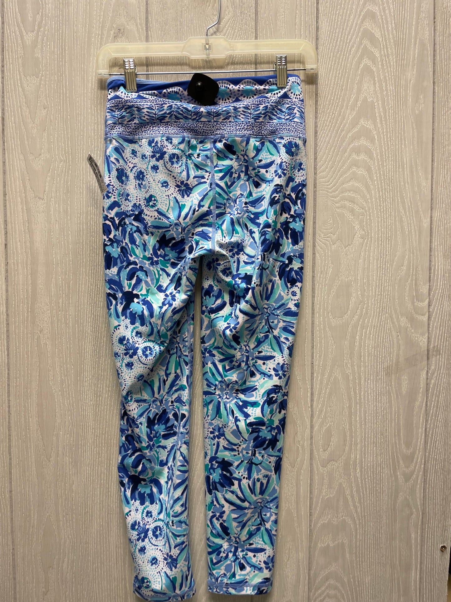 Athletic Leggings By Lilly Pulitzer In Blue & Green, Size: S