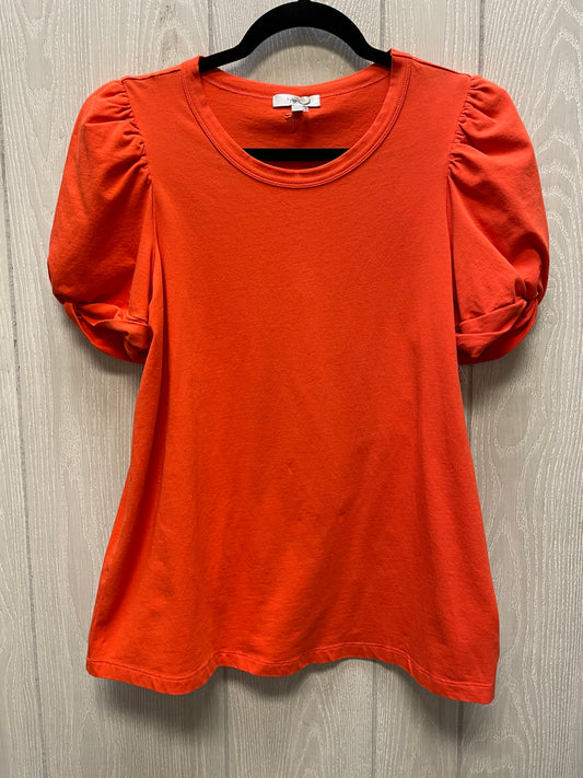 Top Short Sleeve By Tyler Boe In Orange, Size: M