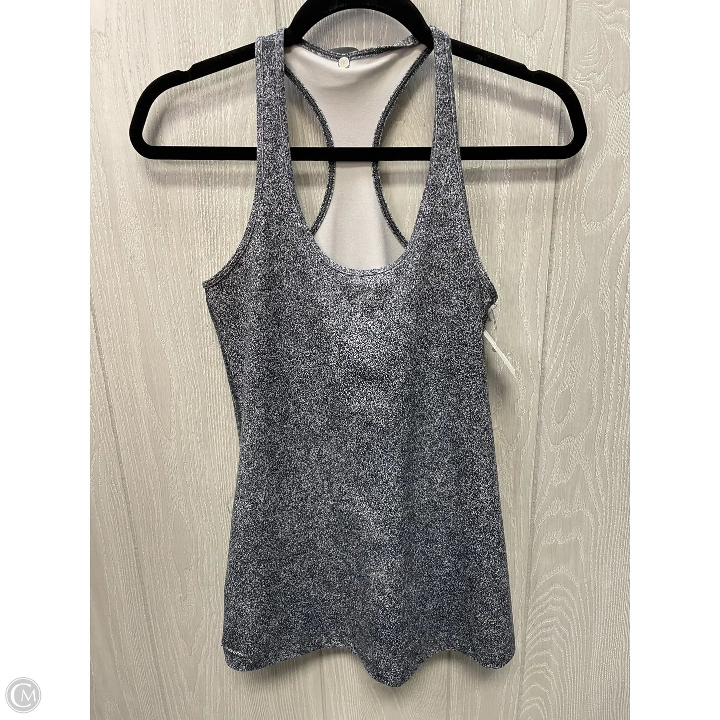 Athletic Tank Top By Lululemon In Grey & White, Size: M