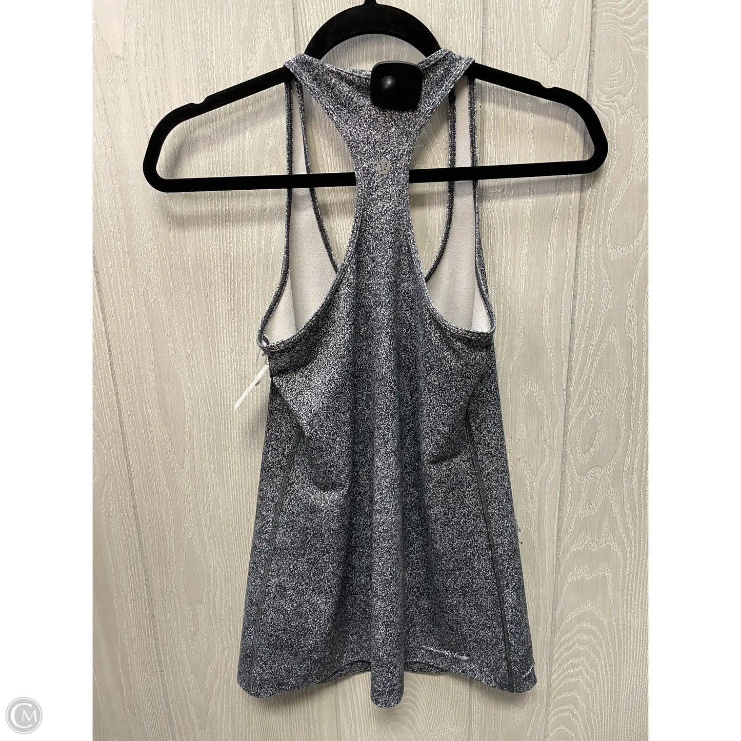 Athletic Tank Top By Lululemon In Grey & White, Size: M