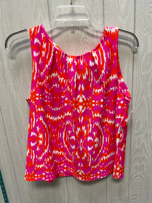 Top Sleeveless By Jude Connally In Orange & Pink, Size: M