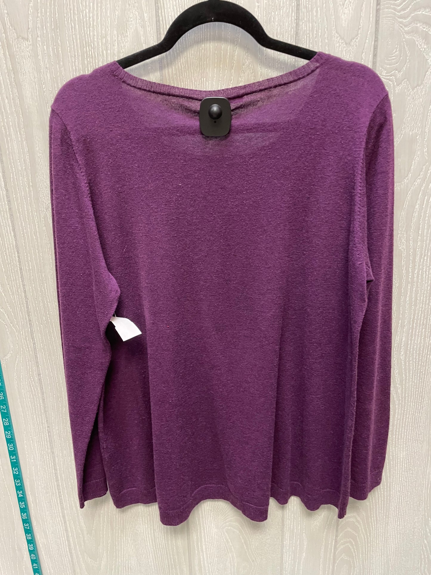 Sweater By Eileen Fisher In Purple, Size: Xl