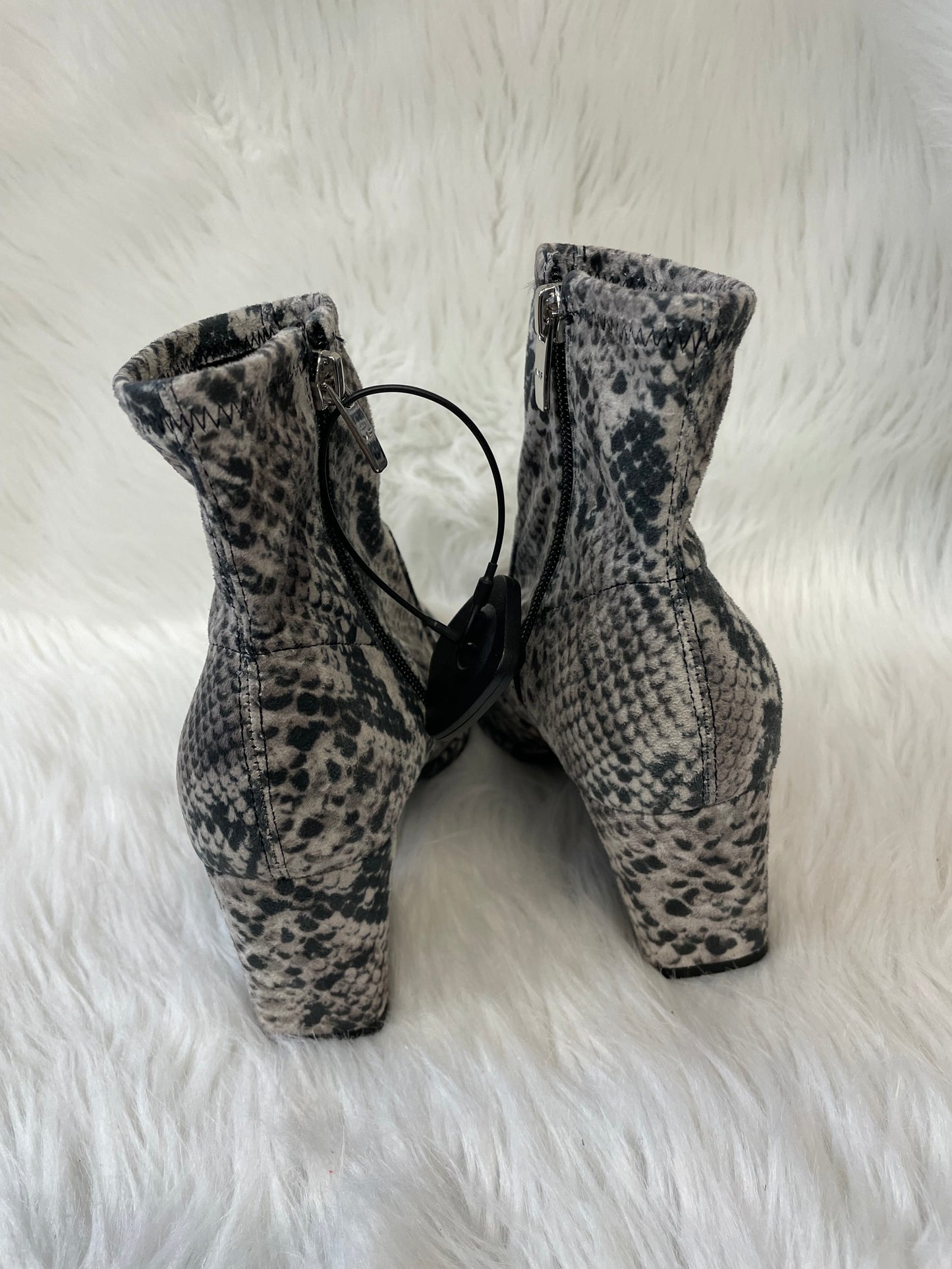 Boots Ankle Heels By Marc Fisher In Snakeskin Print, Size: 6