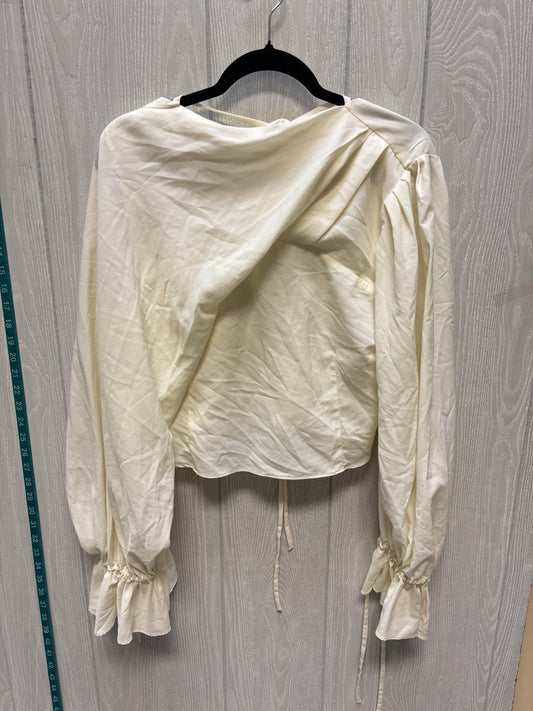 Blouse 3/4 Sleeve By Cmc In Cream, Size: M