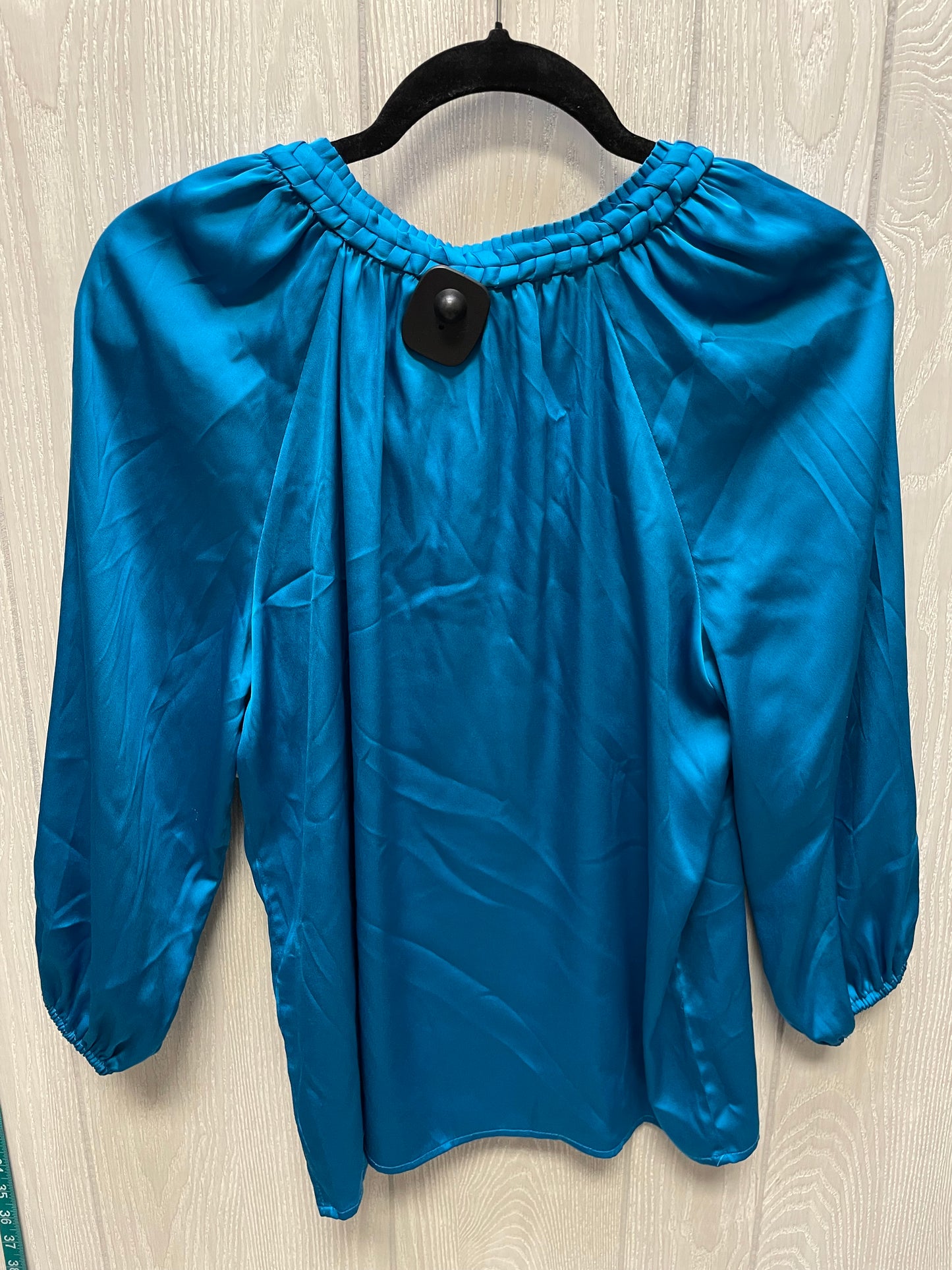 Blouse Long Sleeve By White House Black Market In Blue, Size: Xs