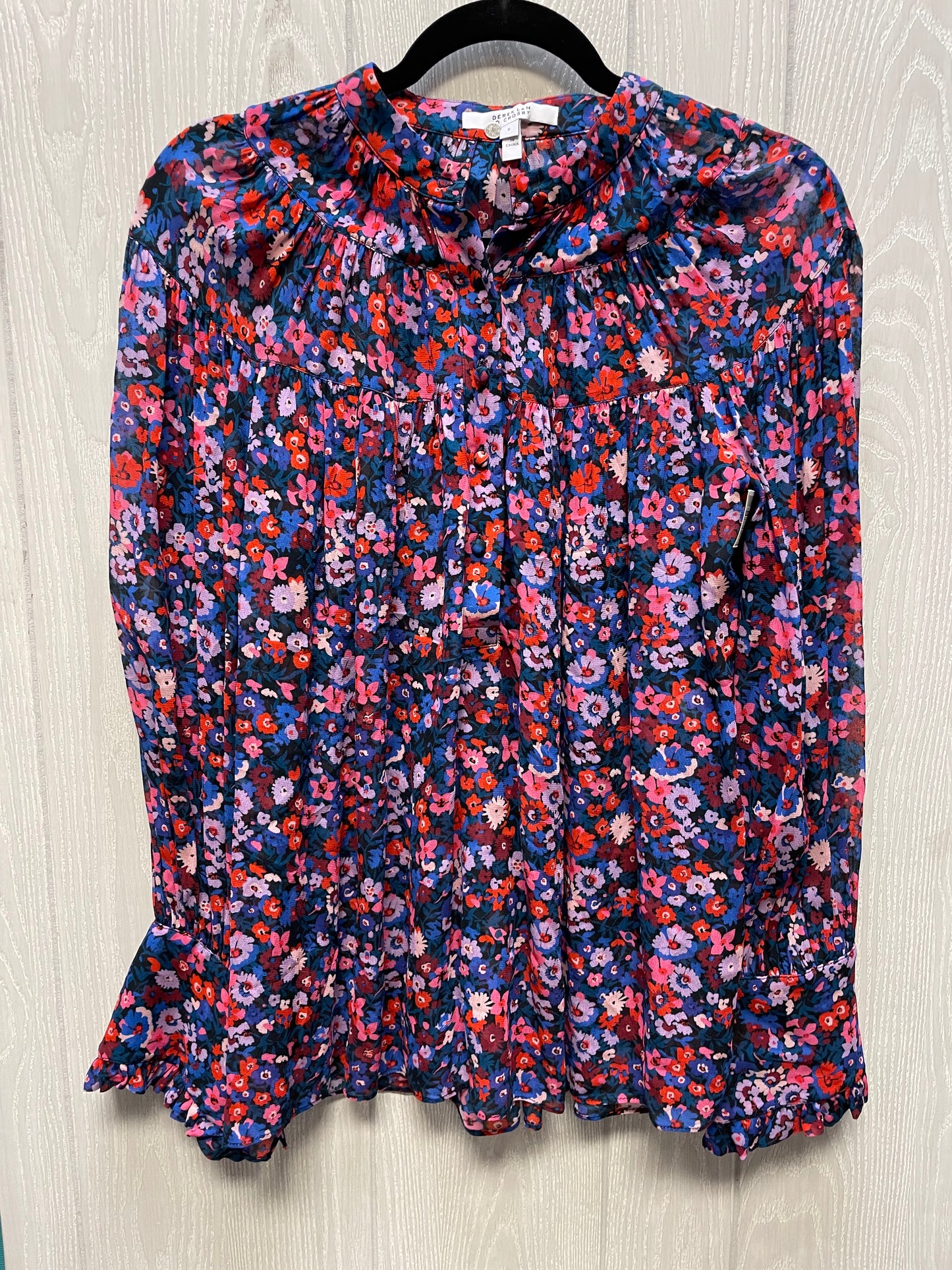 Blouse Designer By Derek Lam In Floral Print, Size: Xs