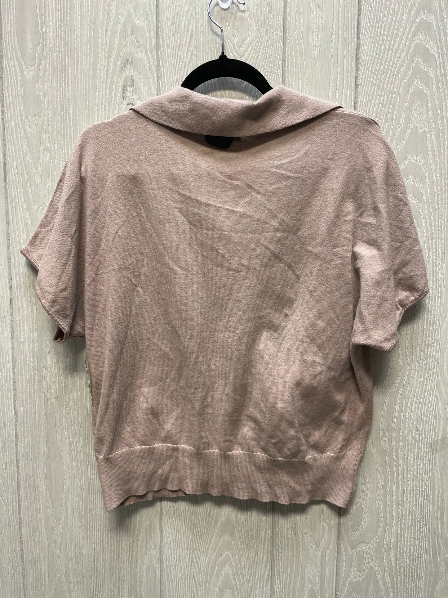 Sweater Short Sleeve By Marled In Tan, Size: L