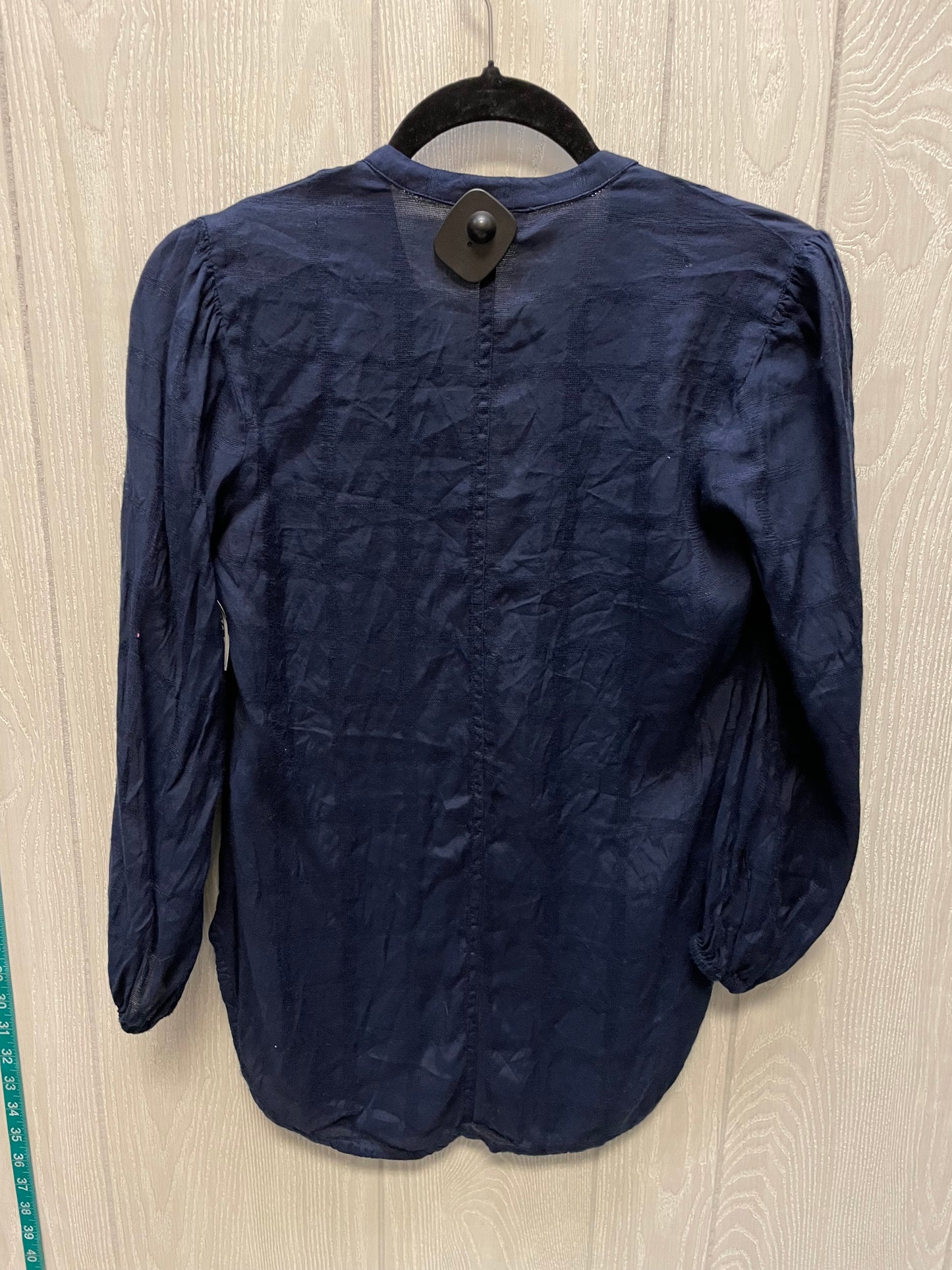 Blouse Long Sleeve By The Odells In Navy, Size: Xs