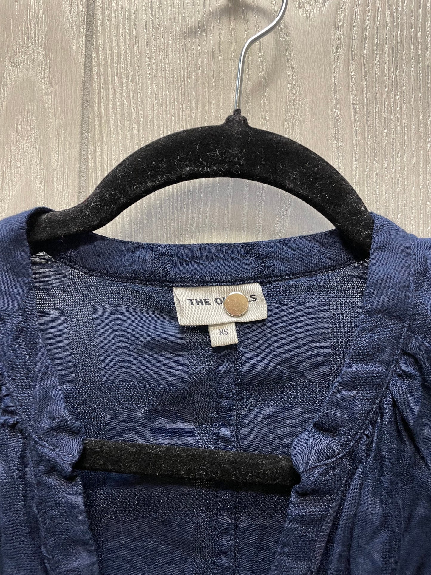 Blouse Long Sleeve By The Odells In Navy, Size: Xs