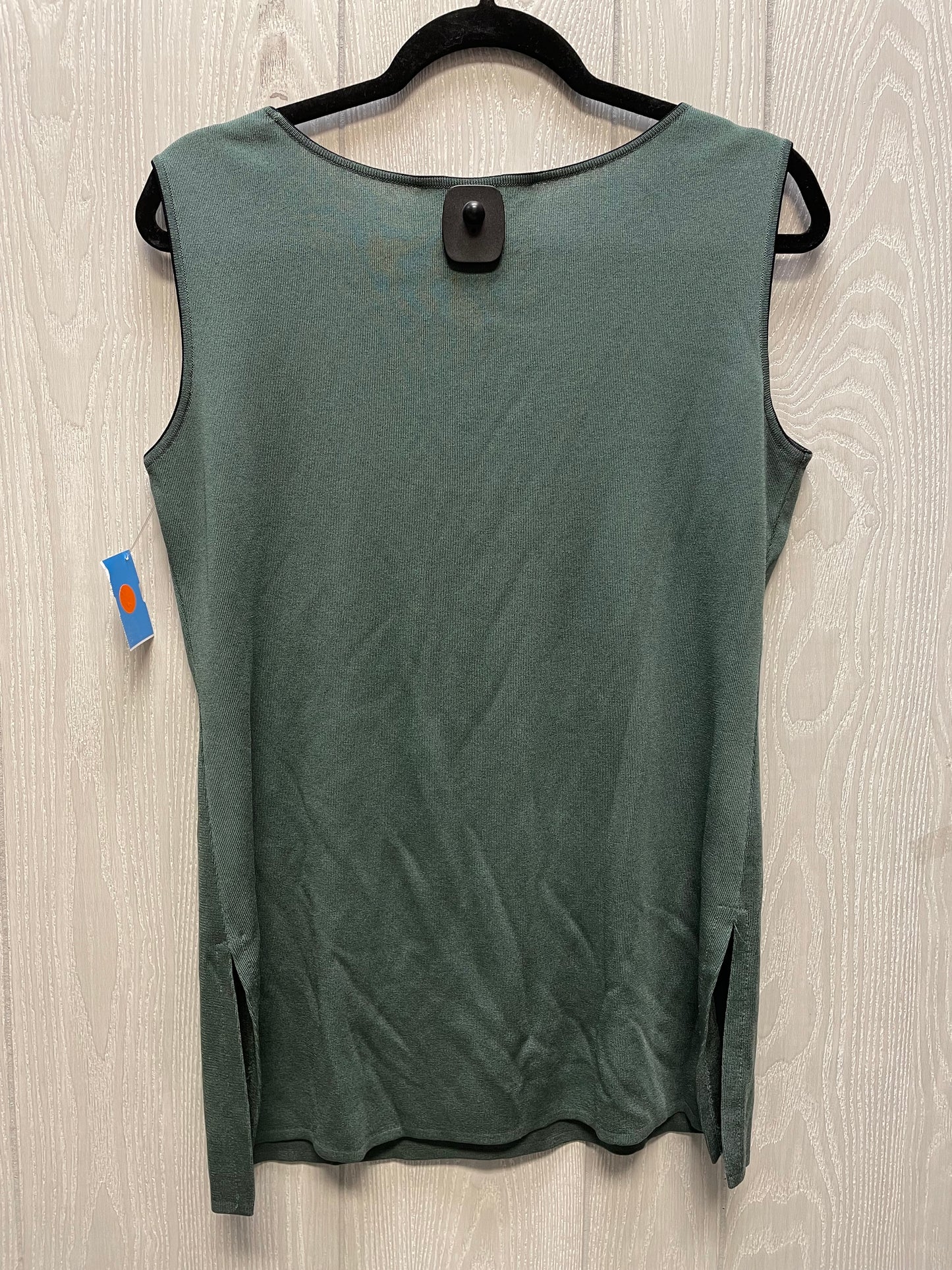 Top Sleeveless By Misook In Green, Size: M