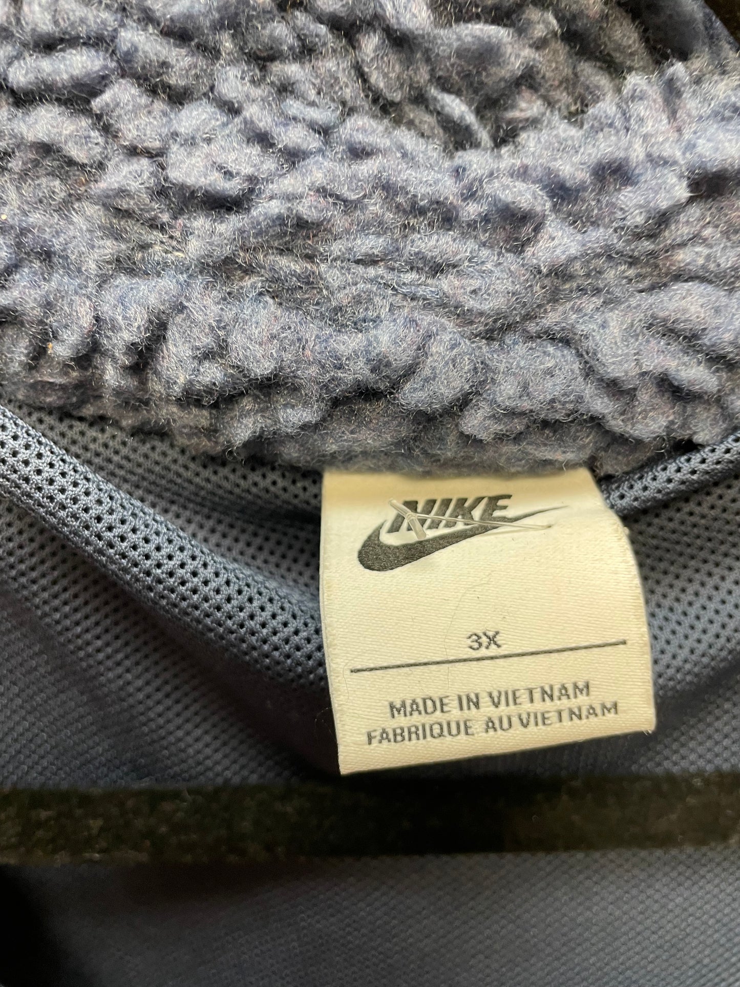 Coat Faux Fur & Sherpa By Nike Apparel In Navy, Size: 3x