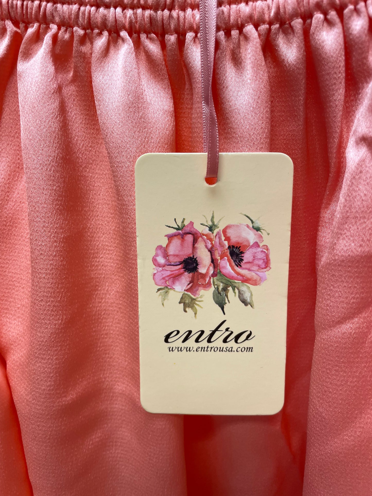 Blouse Short Sleeve By Entro In Coral, Size: L