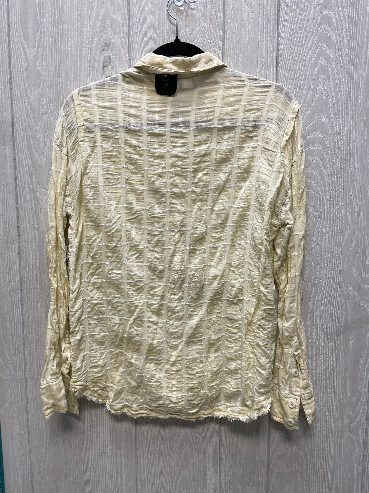 Top Long Sleeve By Free People In Yellow, Size: Xs