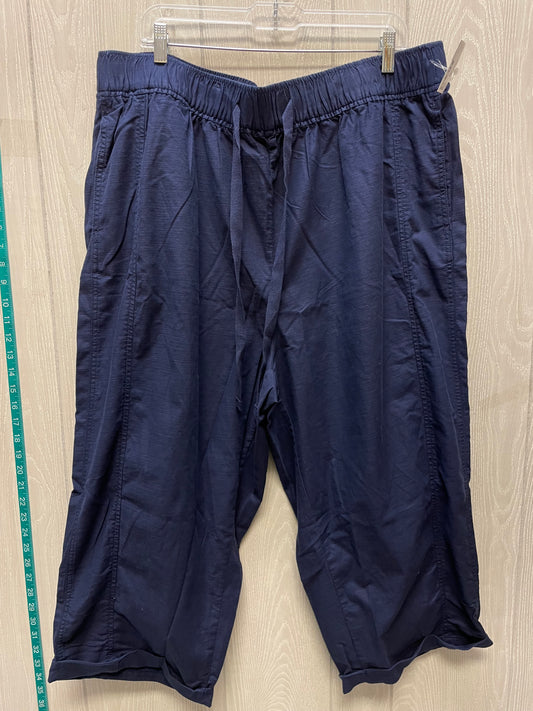 Pants Cropped By Lane Bryant In Navy, Size: 22