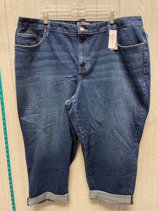 Jeans Cropped By Lane Bryant In Blue Denim, Size: 20