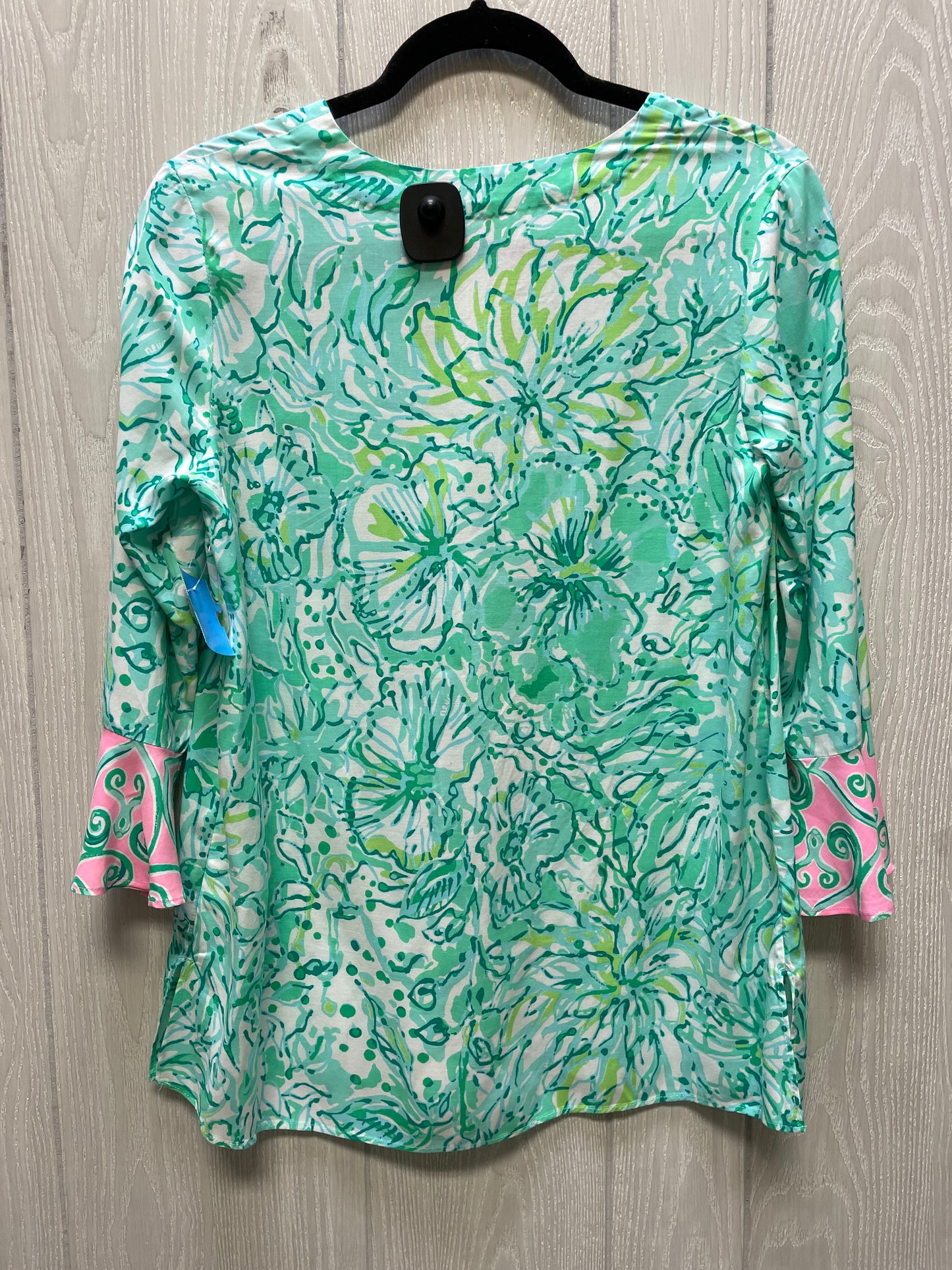 Tunic Designer By Lilly Pulitzer In Green & Pink, Size: Xs