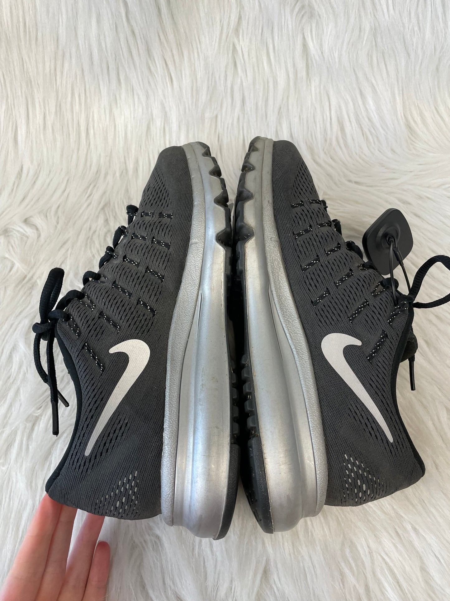 Shoes Athletic By Nike In Black & Grey, Size: 8