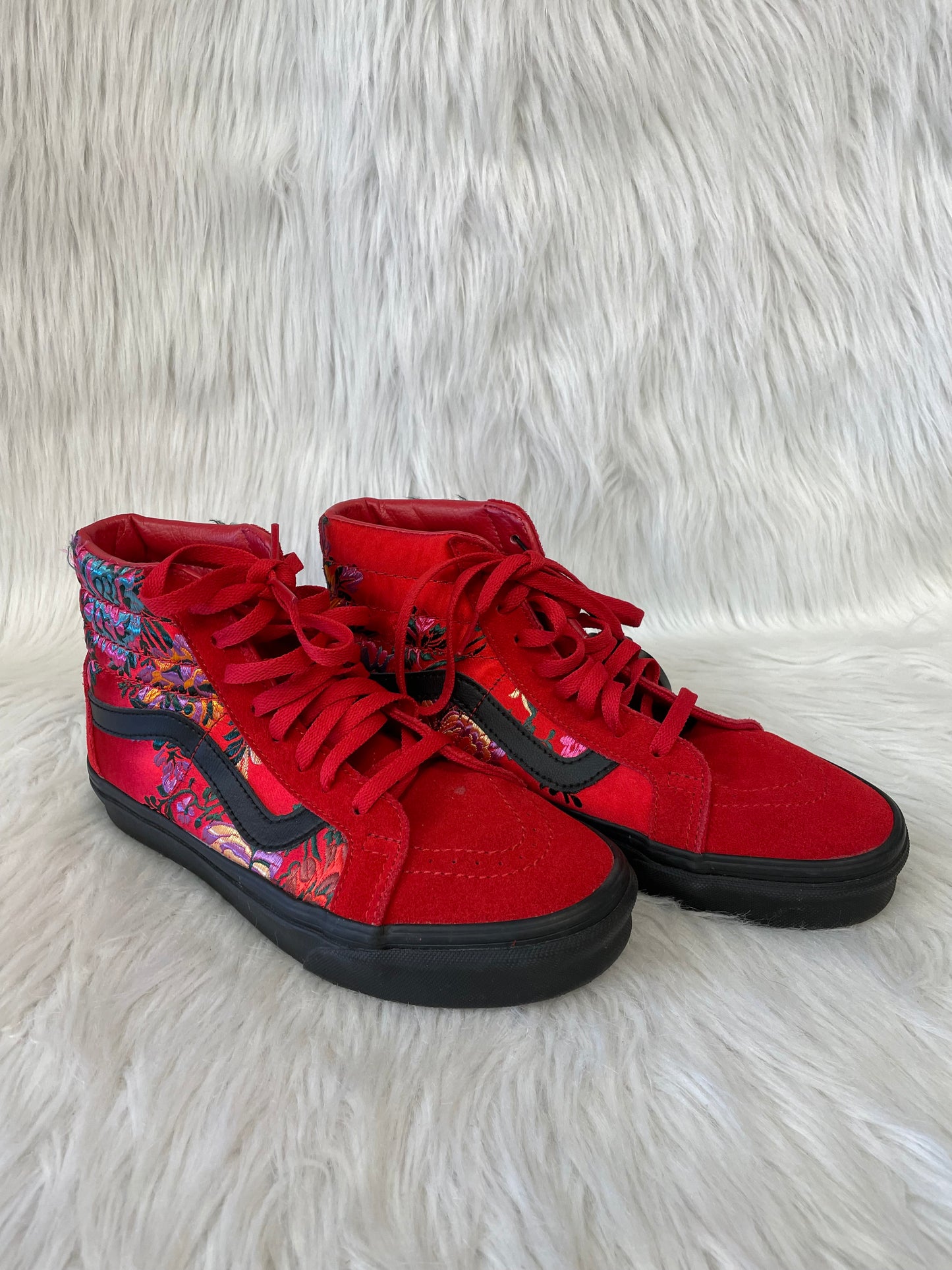 Shoes Sneakers By Vans In Red, Size: 8