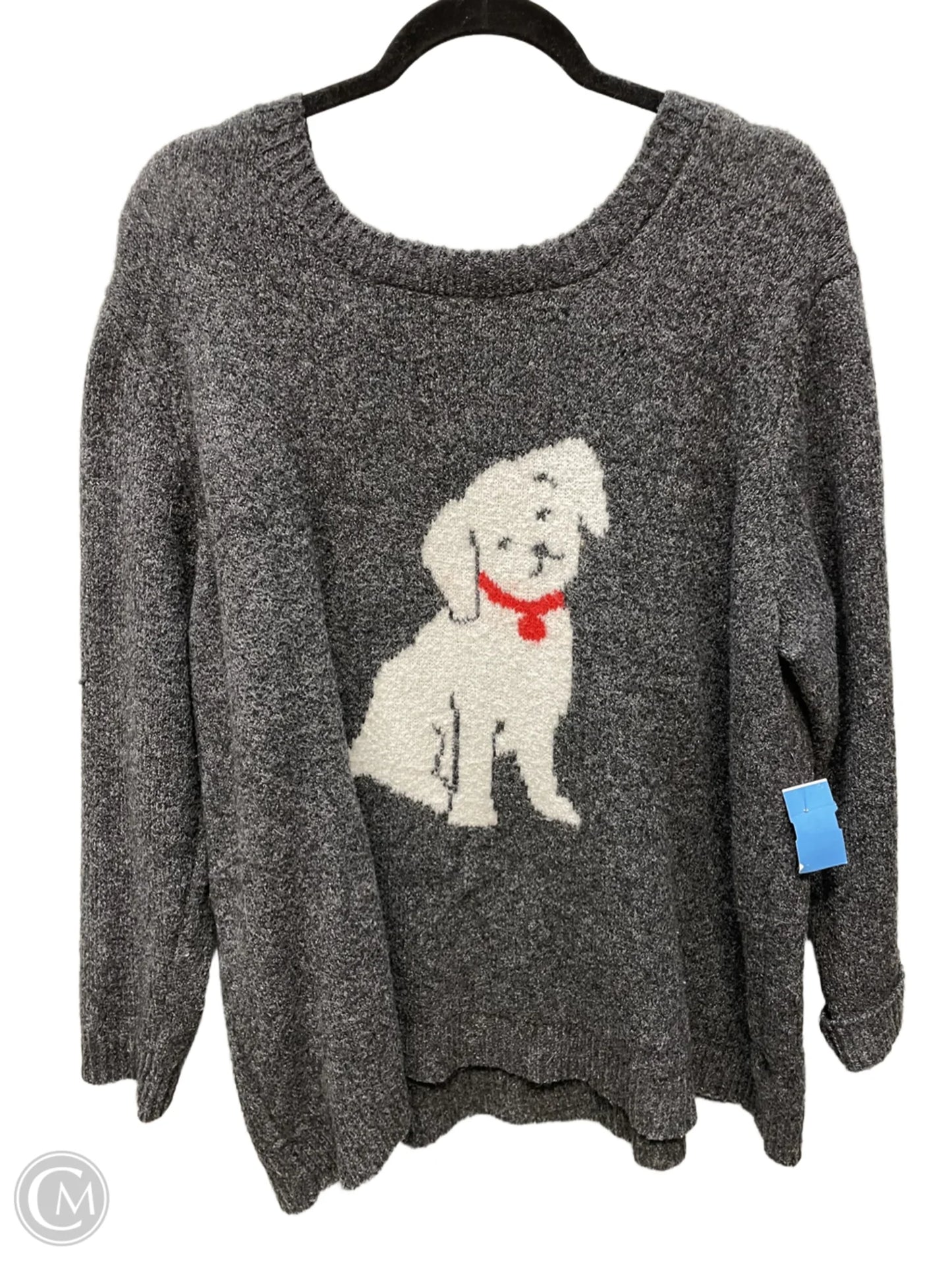 Sweater By Cupcakes And Cashmere In Grey, Size: 2x
