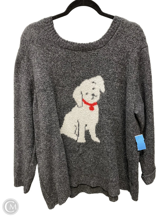 Sweater By Cupcakes And Cashmere In Grey, Size: 2x