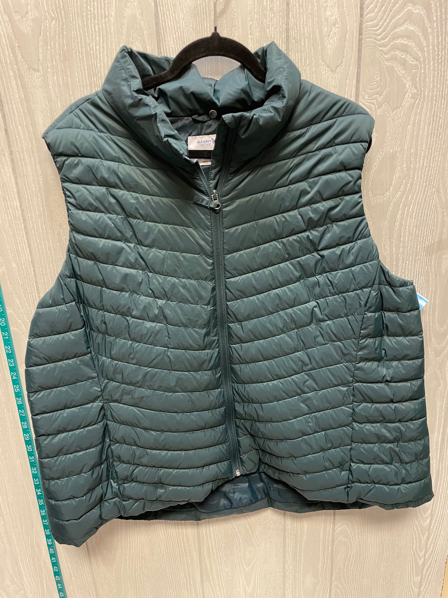 Vest Puffer & Quilted By Old Navy In Green, Size: 3x