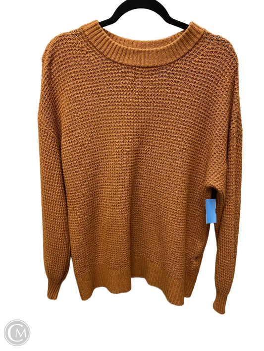 Sweater By American Eagle In Orange, Size: L