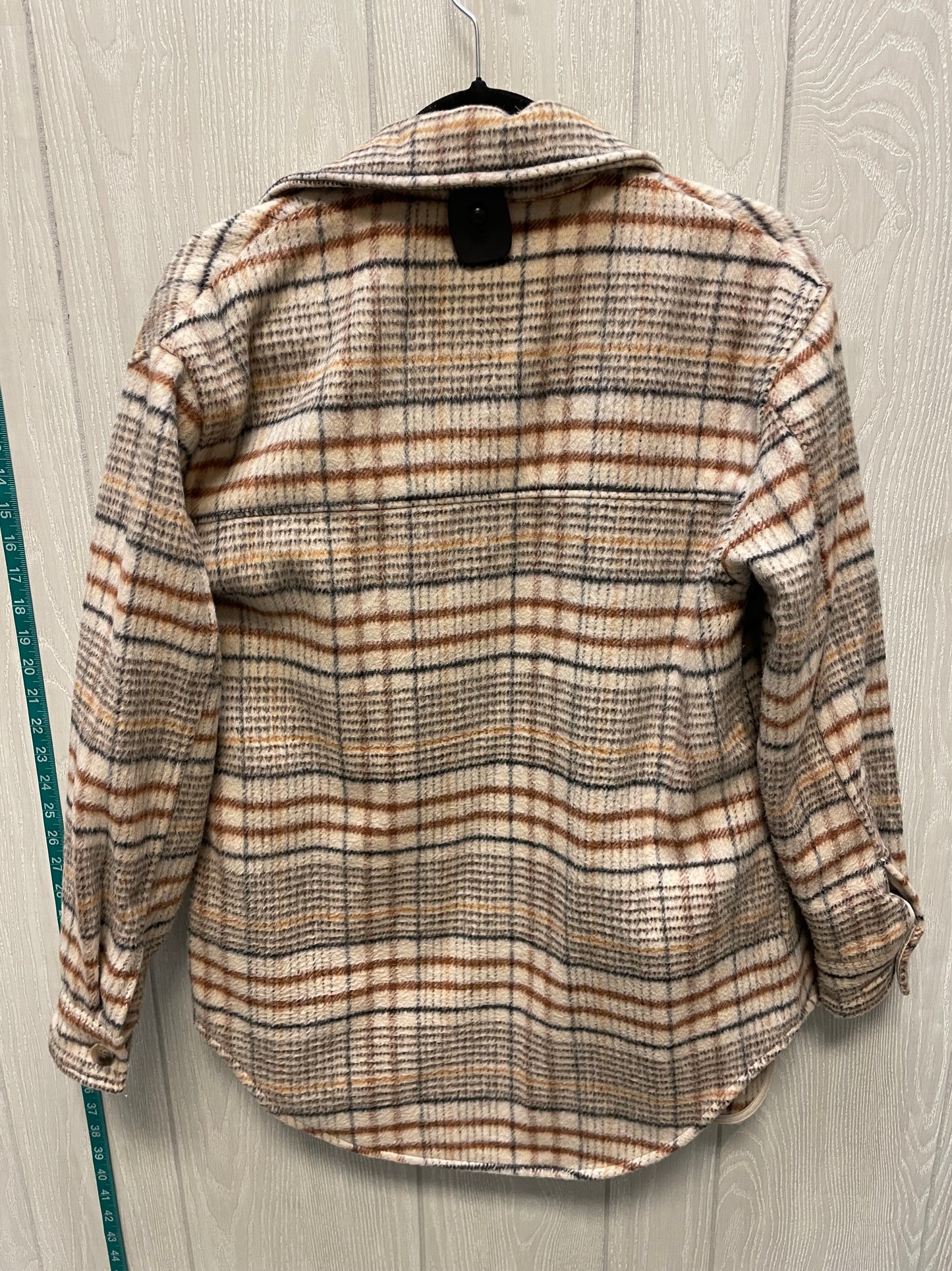 Jacket Shirt By Joie In Brown & Tan, Size: S