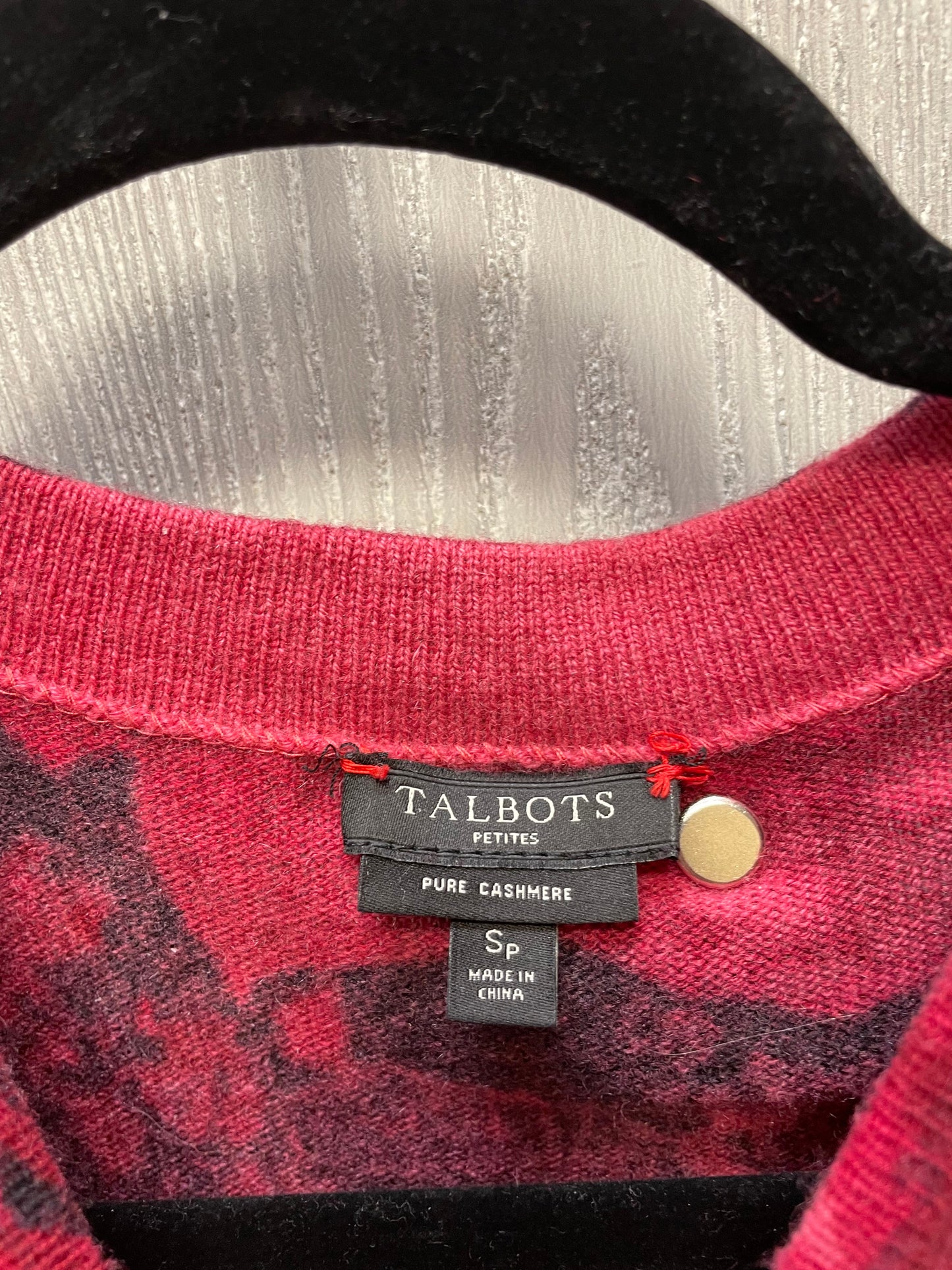 Sweater Cashmere By Talbots In Floral Print, Size: S