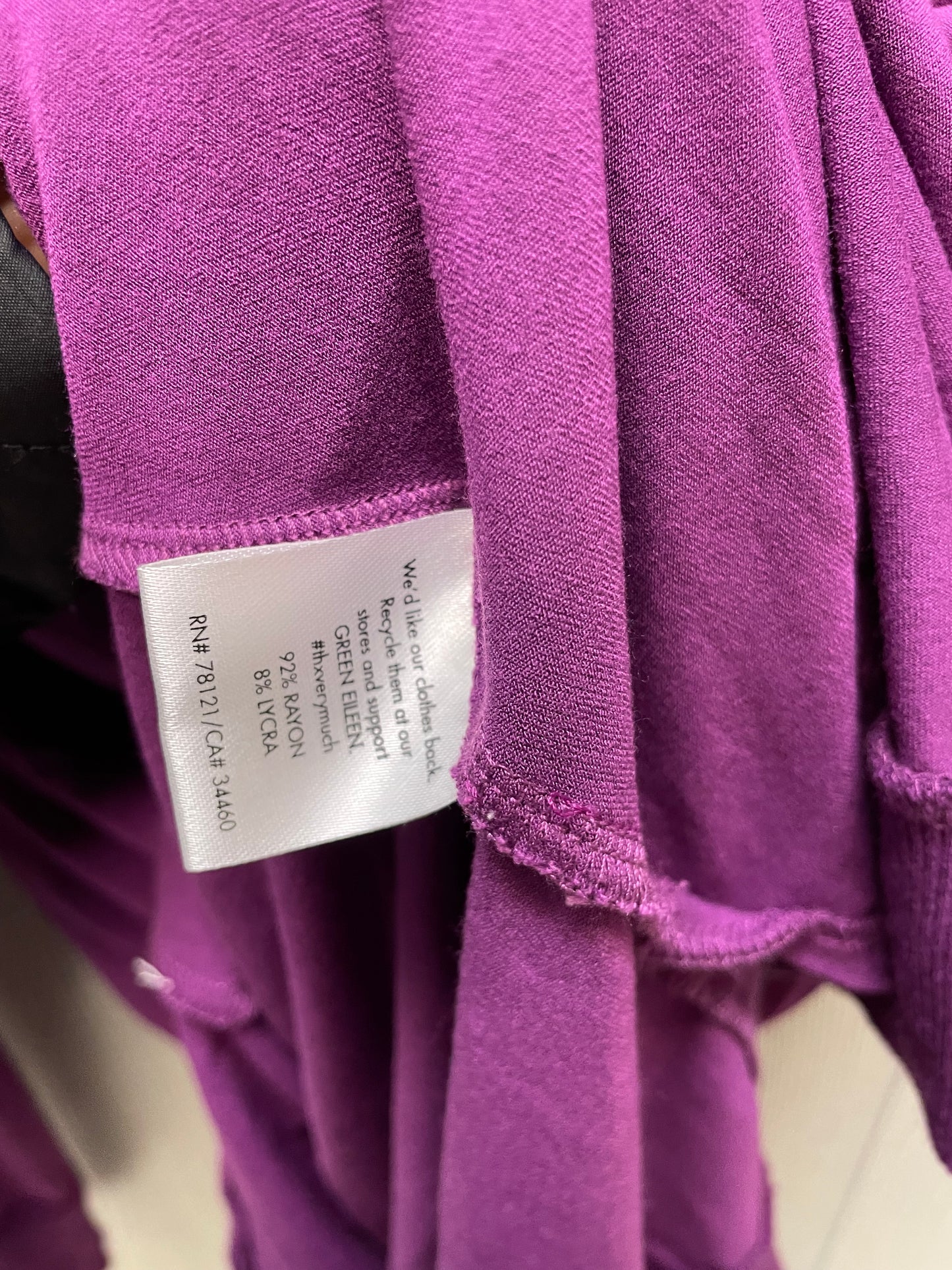 Tunic Long Sleeve By Eileen Fisher In Purple, Size: S