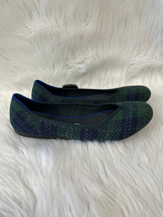 Shoes Flats By Rothys In Blue & Green, Size: 10