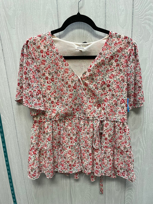 Blouse Short Sleeve By Jodifl In Floral Print, Size: S