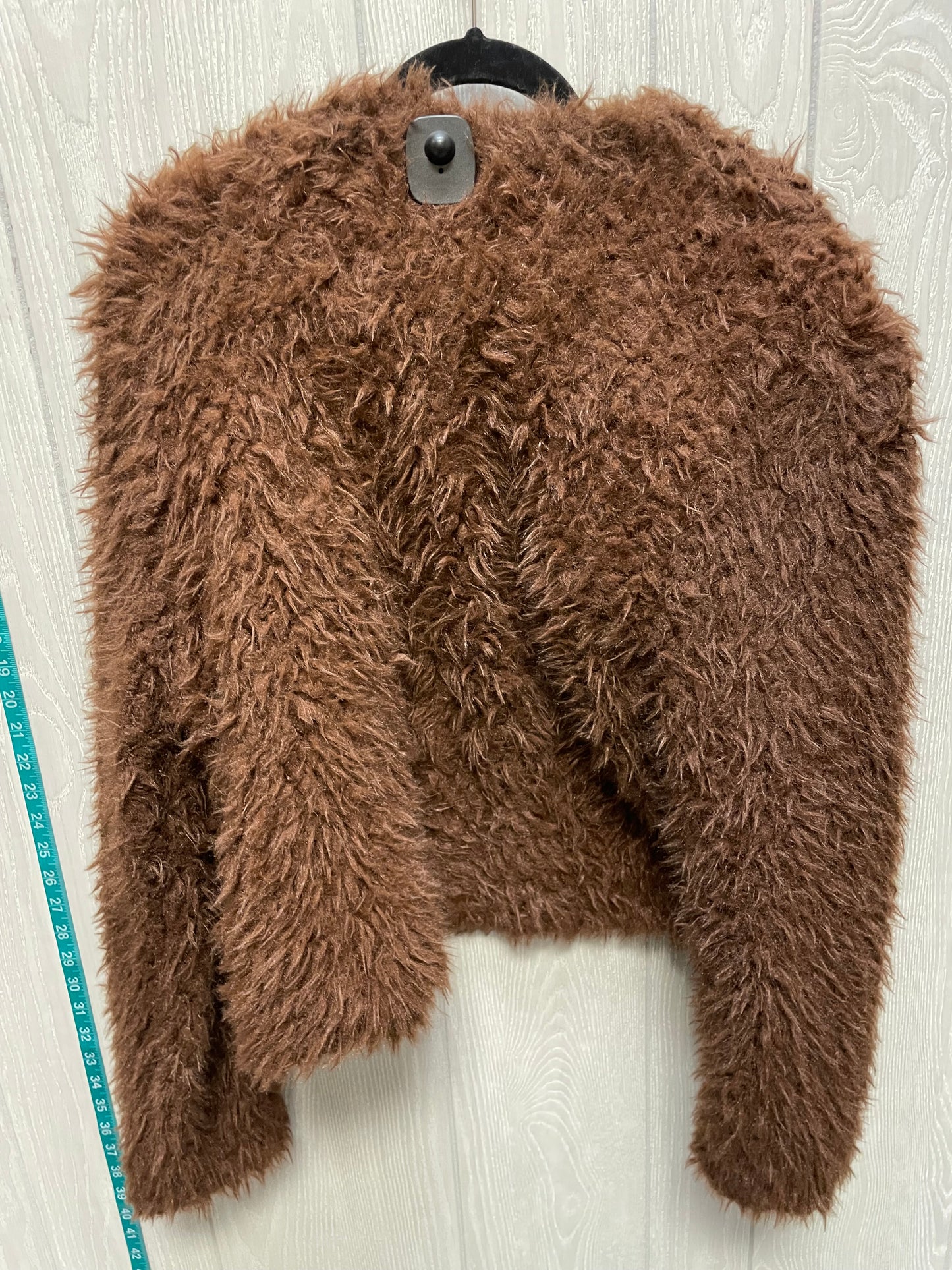 Coat Faux Fur & Sherpa By Self Esteem In Brown, Size: Xl