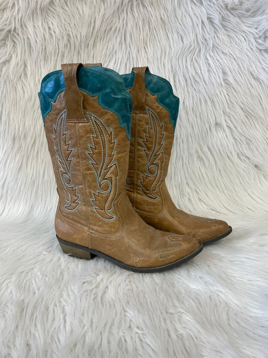 Boots Western By Very Volatile In Blue, Size: 7