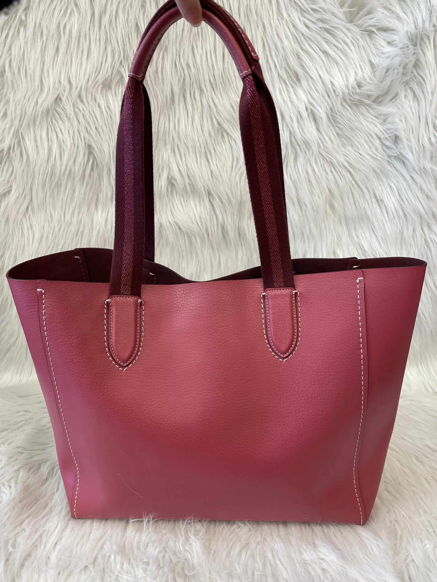 Tote Designer By Coach, Size: Medium