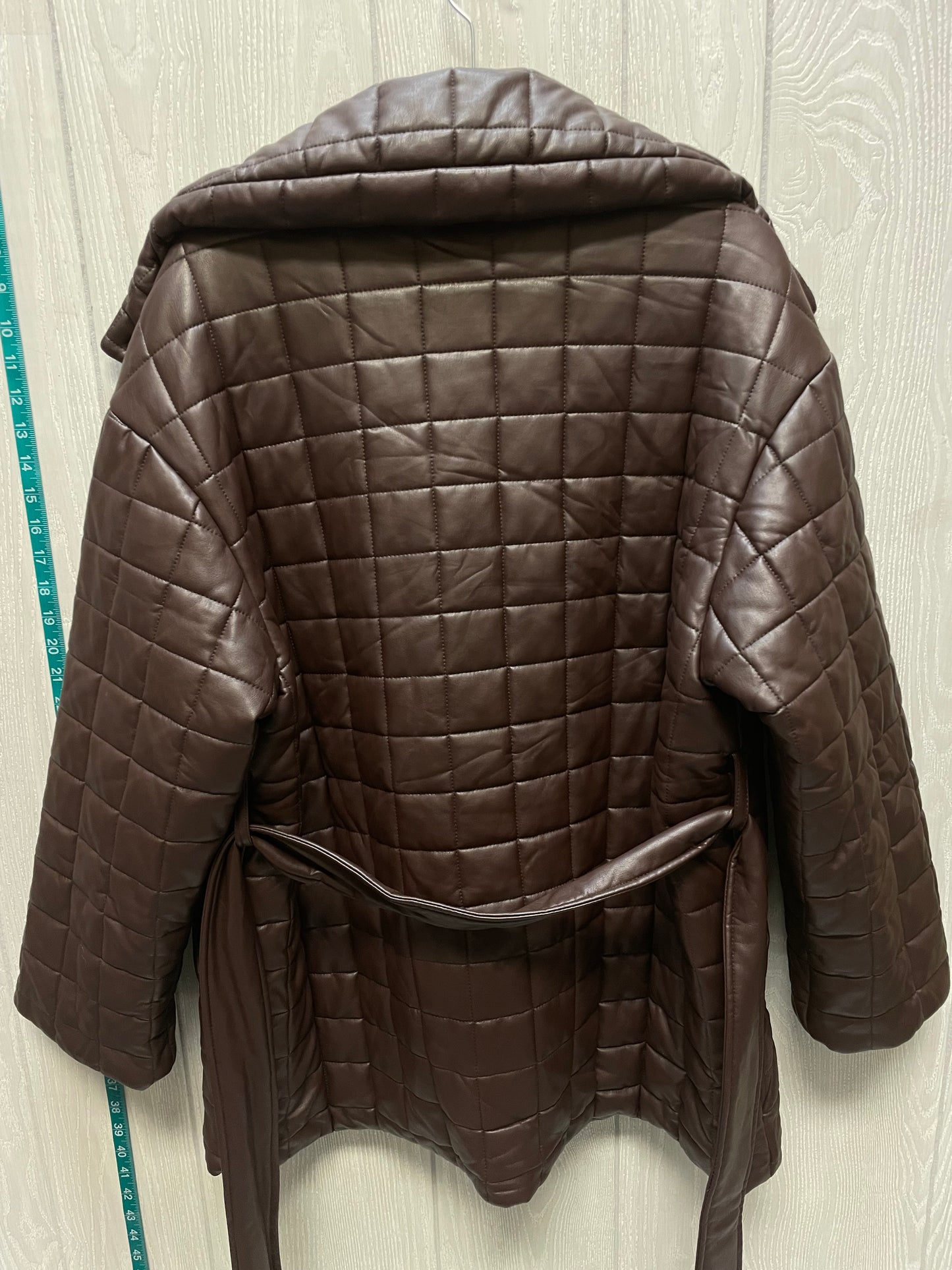 Coat Puffer & Quilted By Avec Les Filles In Brown, Size: S