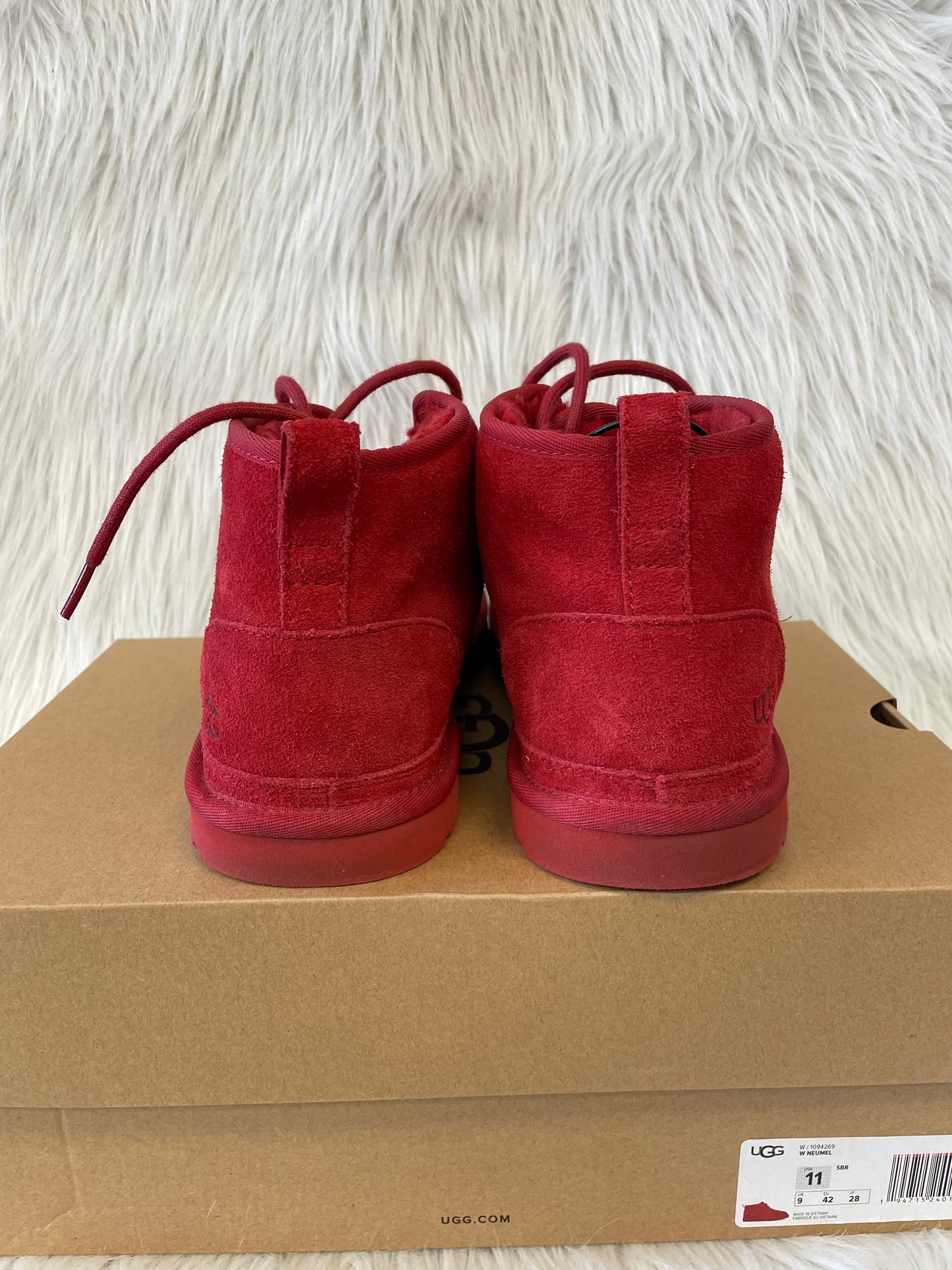 Boots Designer By Ugg In Red, Size: 11