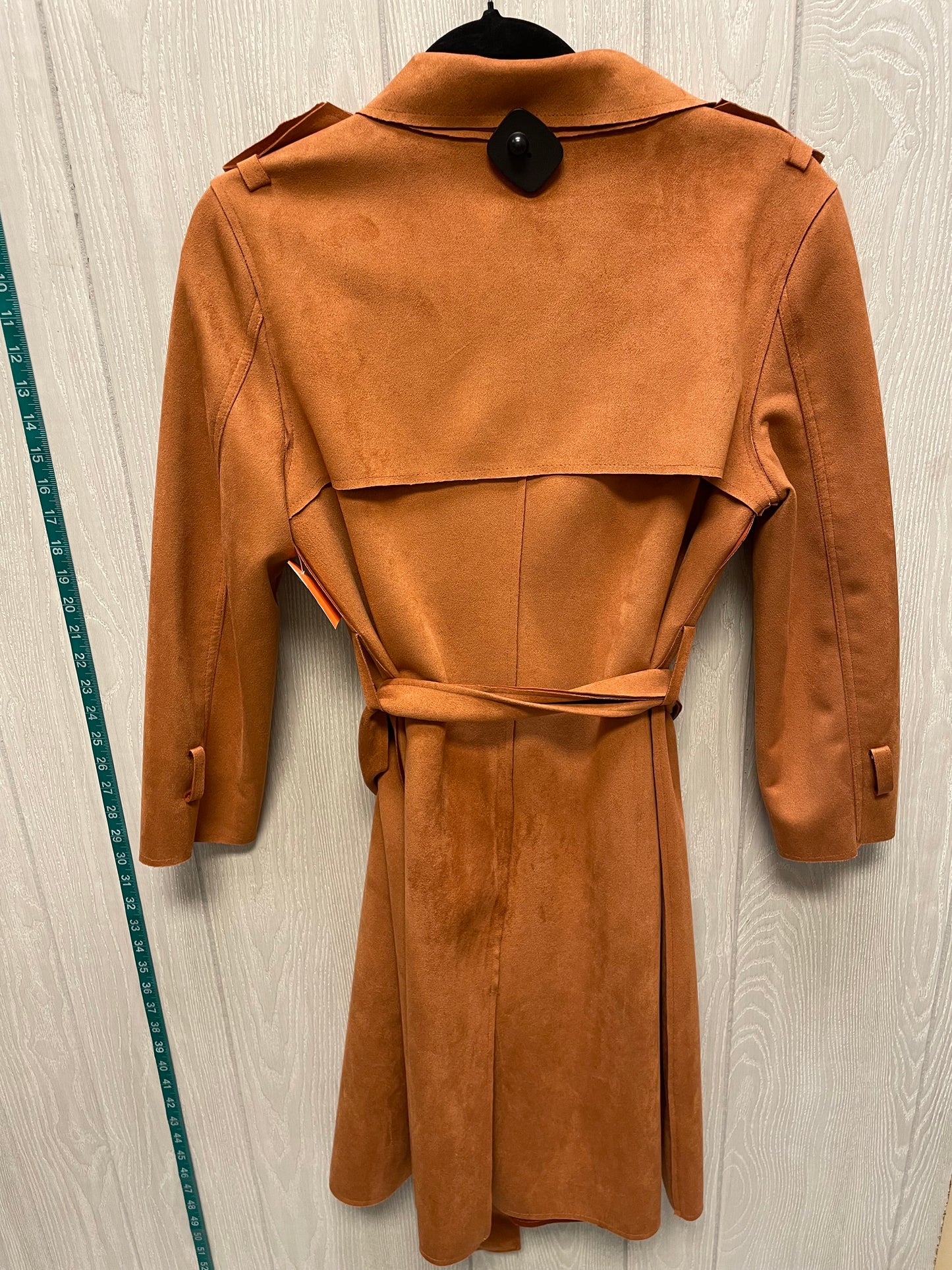 Coat Trench Coat By FEW MODA In Brown, Size: M