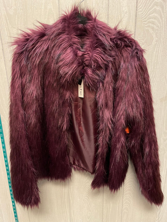 Coat Faux Fur & Sherpa By Fashion Nova In Purple, Size: Xl