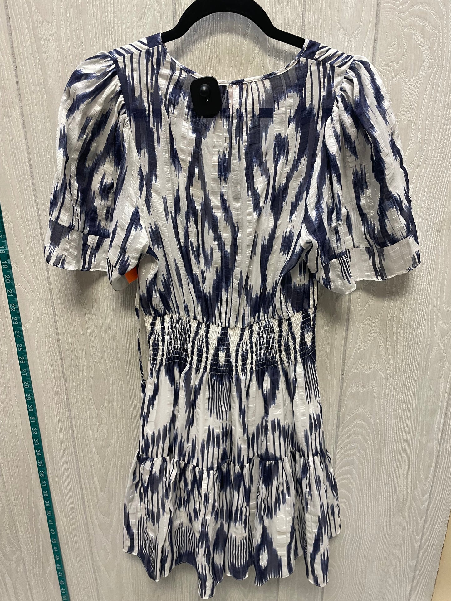 Dress Casual Short By Rebecca Taylor In Blue & White, Size: Xs