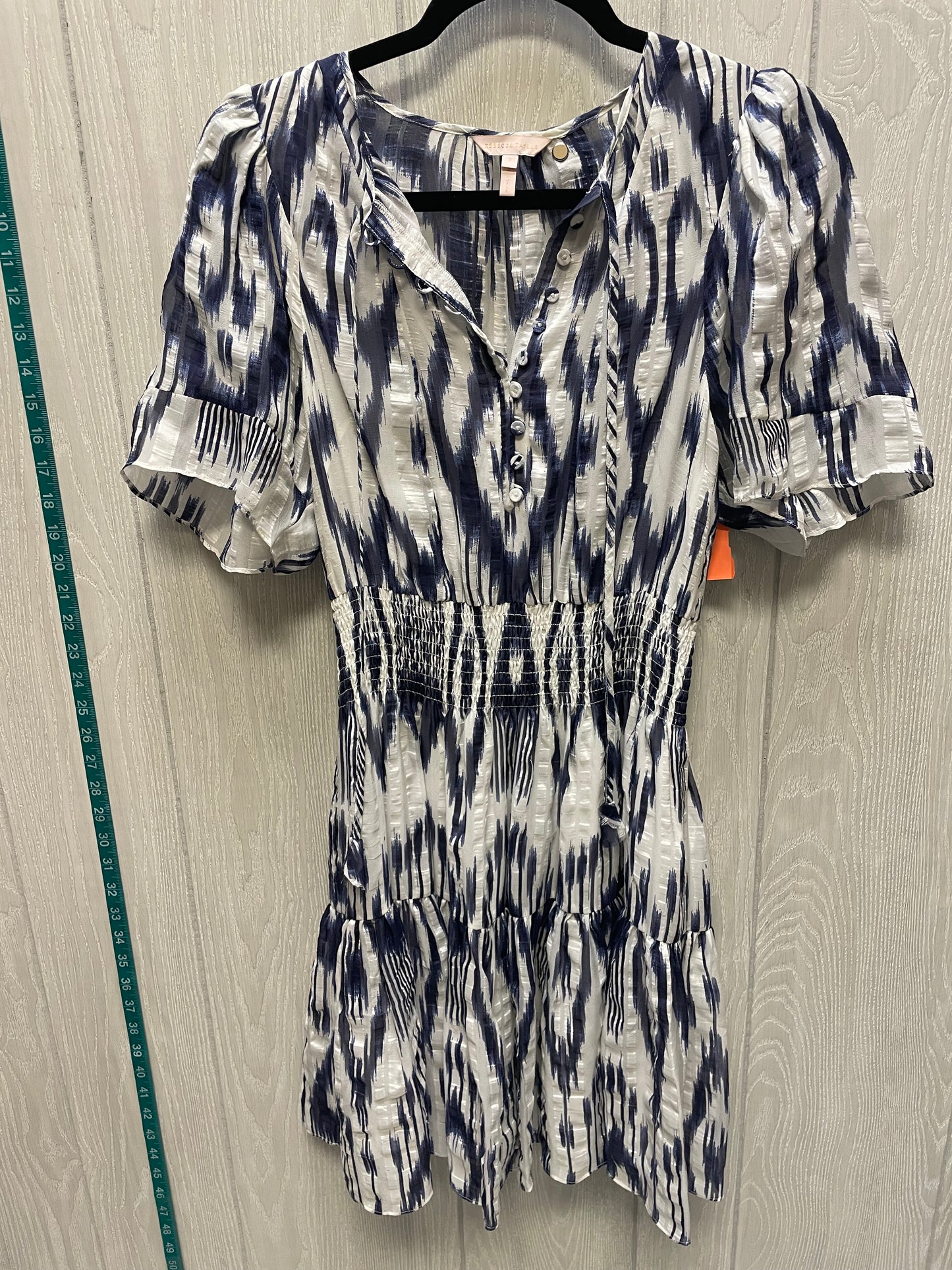 Dress Casual Short By Rebecca Taylor In Blue & White, Size: Xs