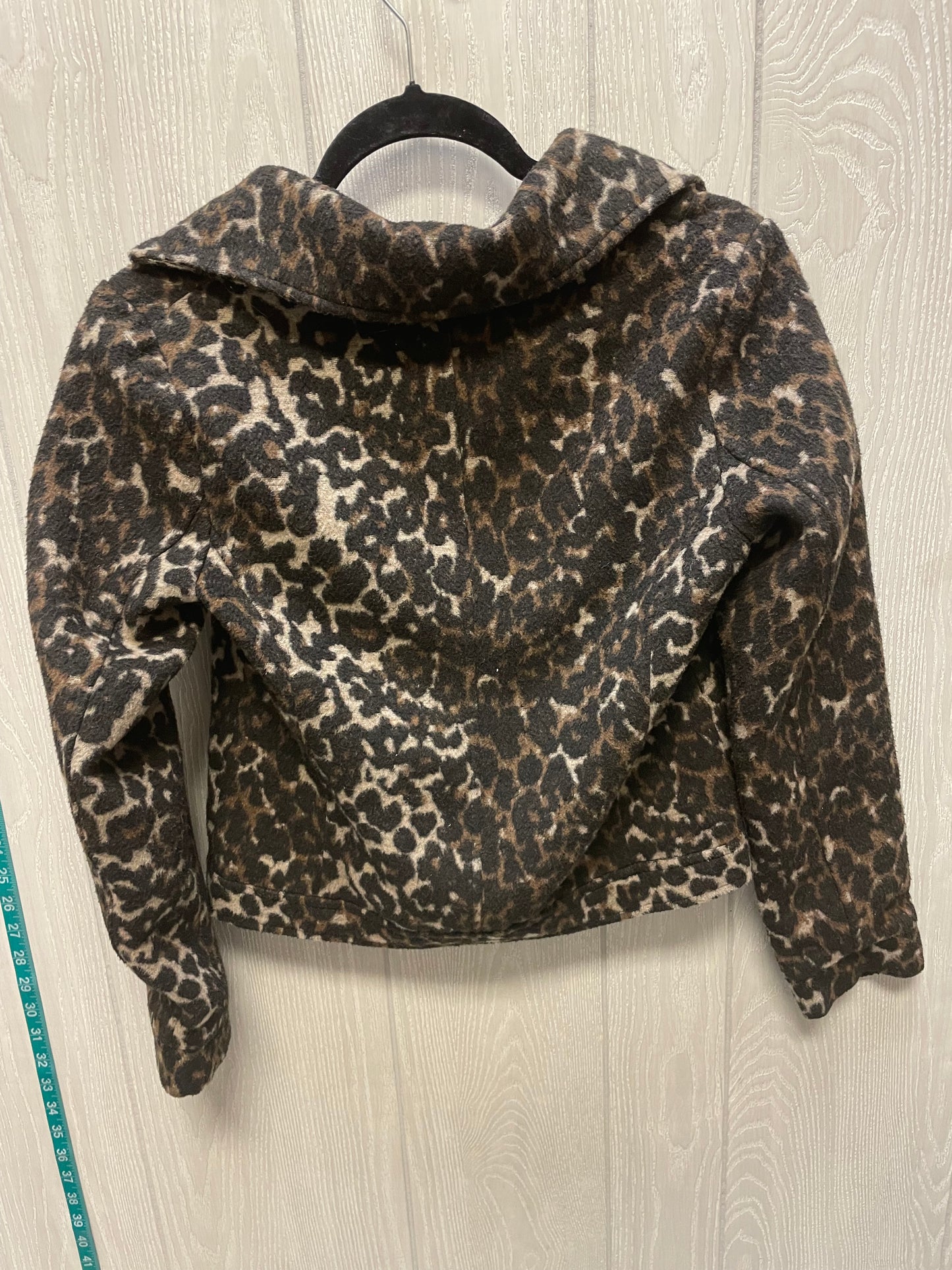 Jacket Moto By Greylin In Leopard Print, Size: Xs