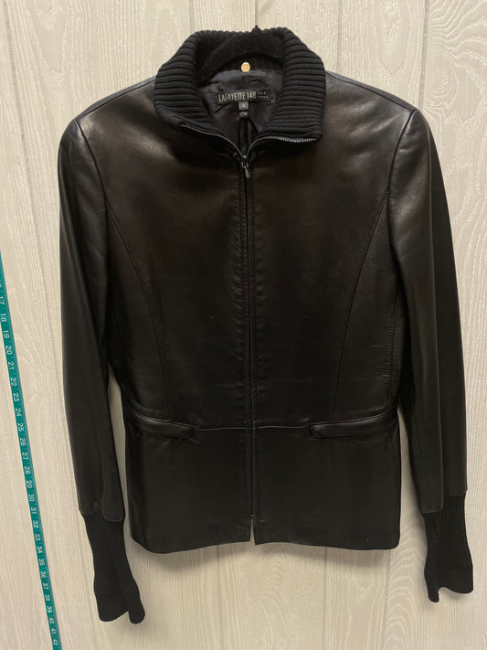 Jacket Designer By Lafayette 148 In Black, Size: S