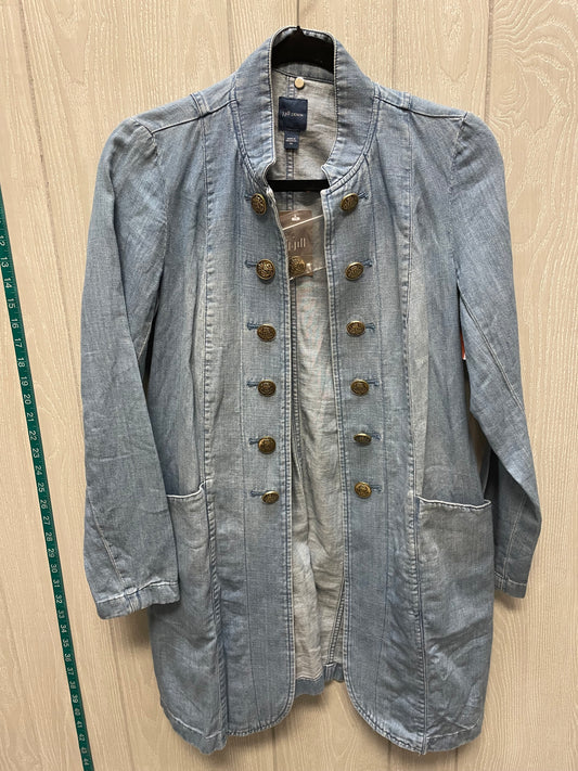 Jacket Denim By J. Jill In Blue Denim, Size: Xs