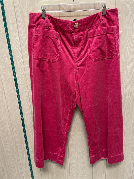 Pants Wide Leg By Maeve In Pink, Size: 16