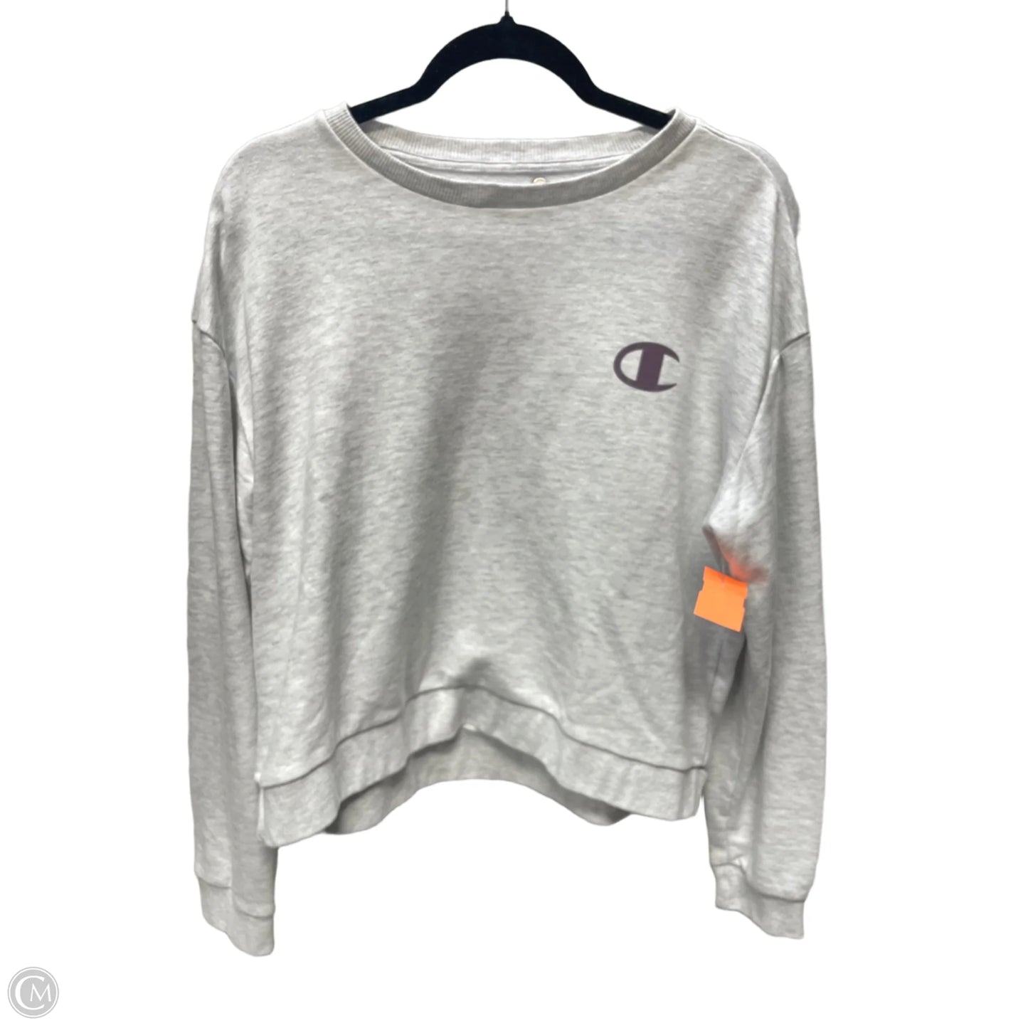 Sweatshirt Crewneck By Champion In Grey, Size: Xl
